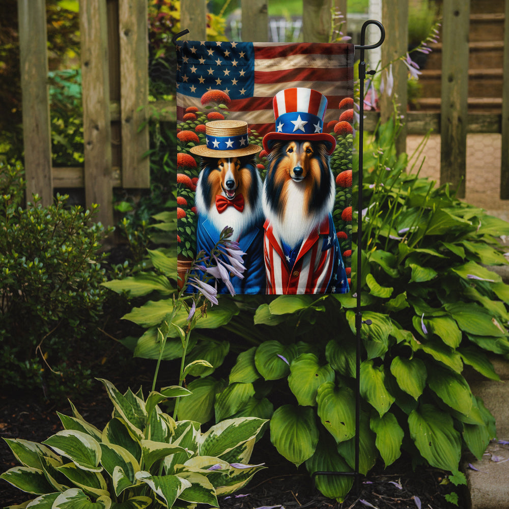 Buy this All American Collie Garden Flag