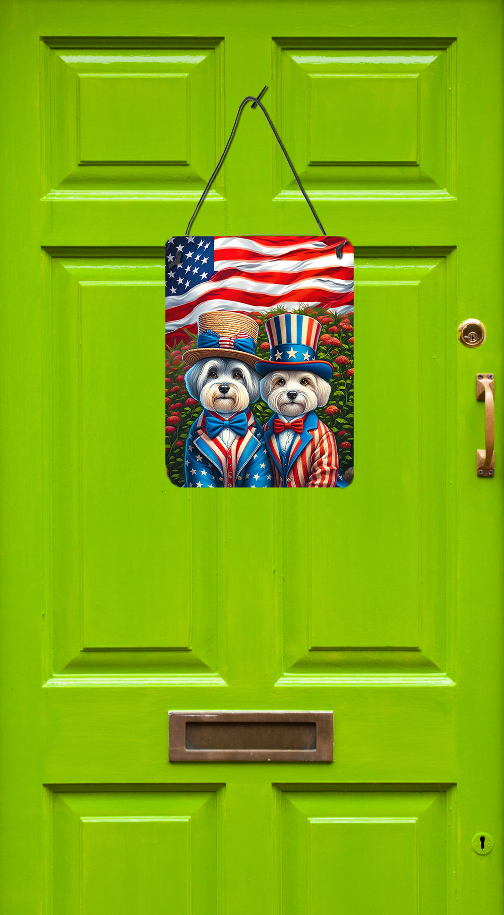 All American Dandie Dinmont Terrier Wall or Door Hanging Prints