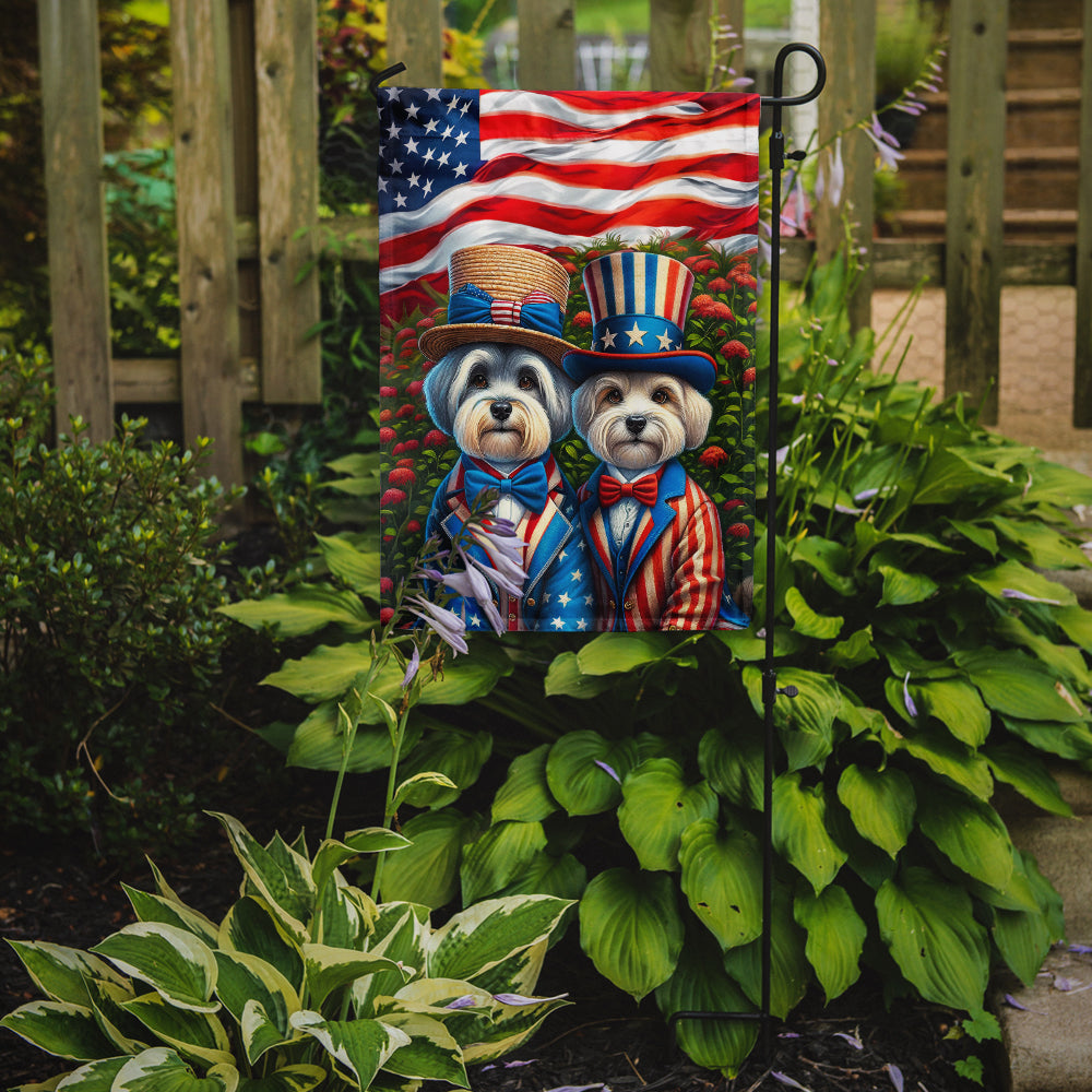 All American Dandie Dinmont Terrier Garden Flag