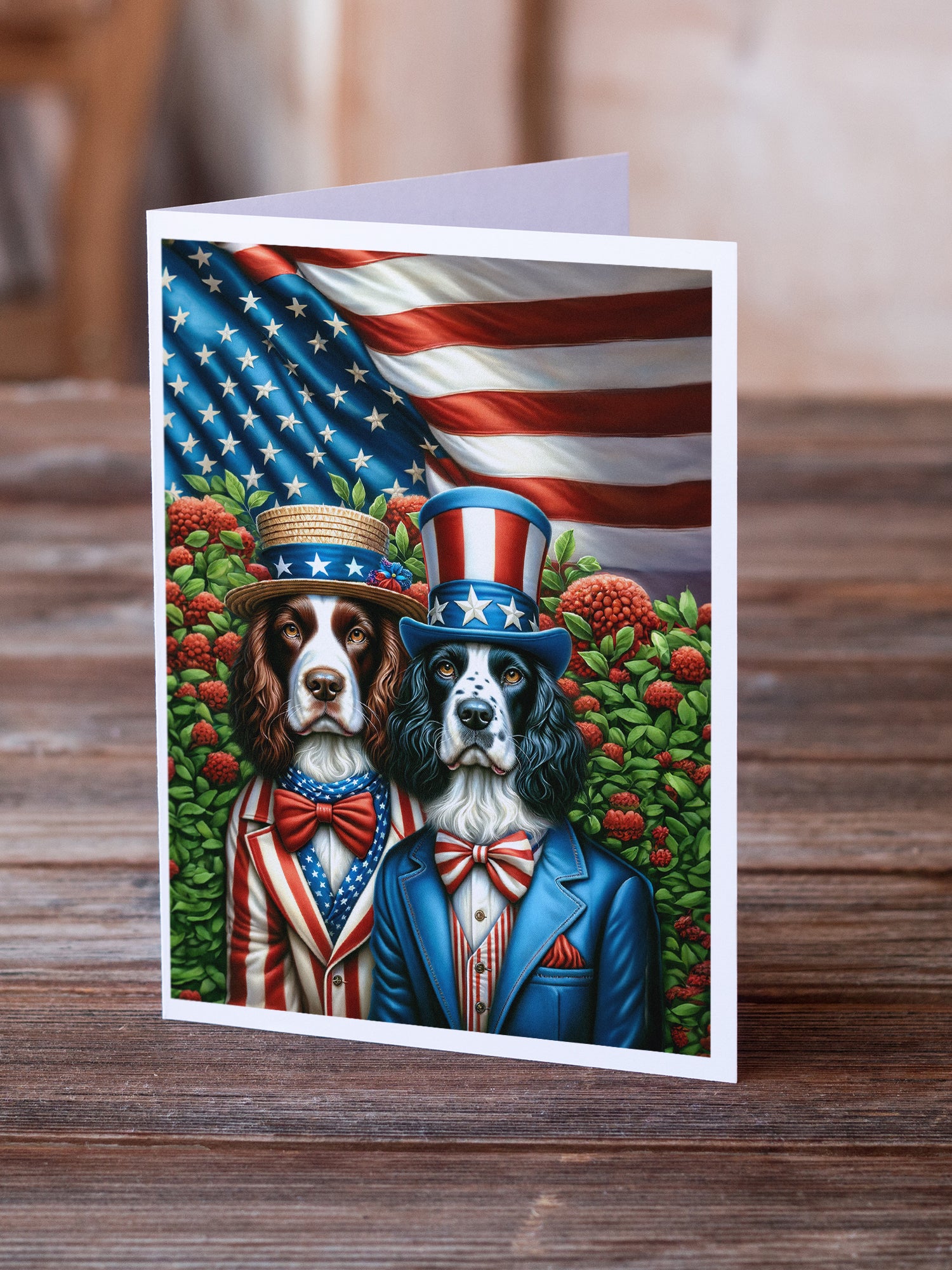 Buy this All American English Springer Spaniel Greeting Cards Pack of 8