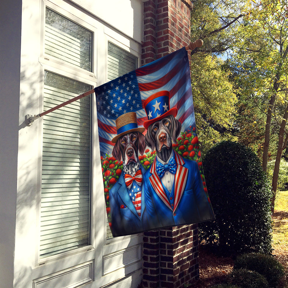 Buy this All American German Shorthaired Pointer House Flag