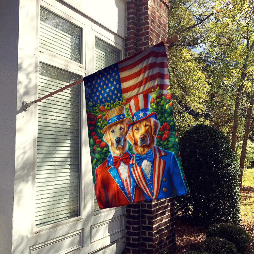 Buy this All American Golden Retriever House Flag
