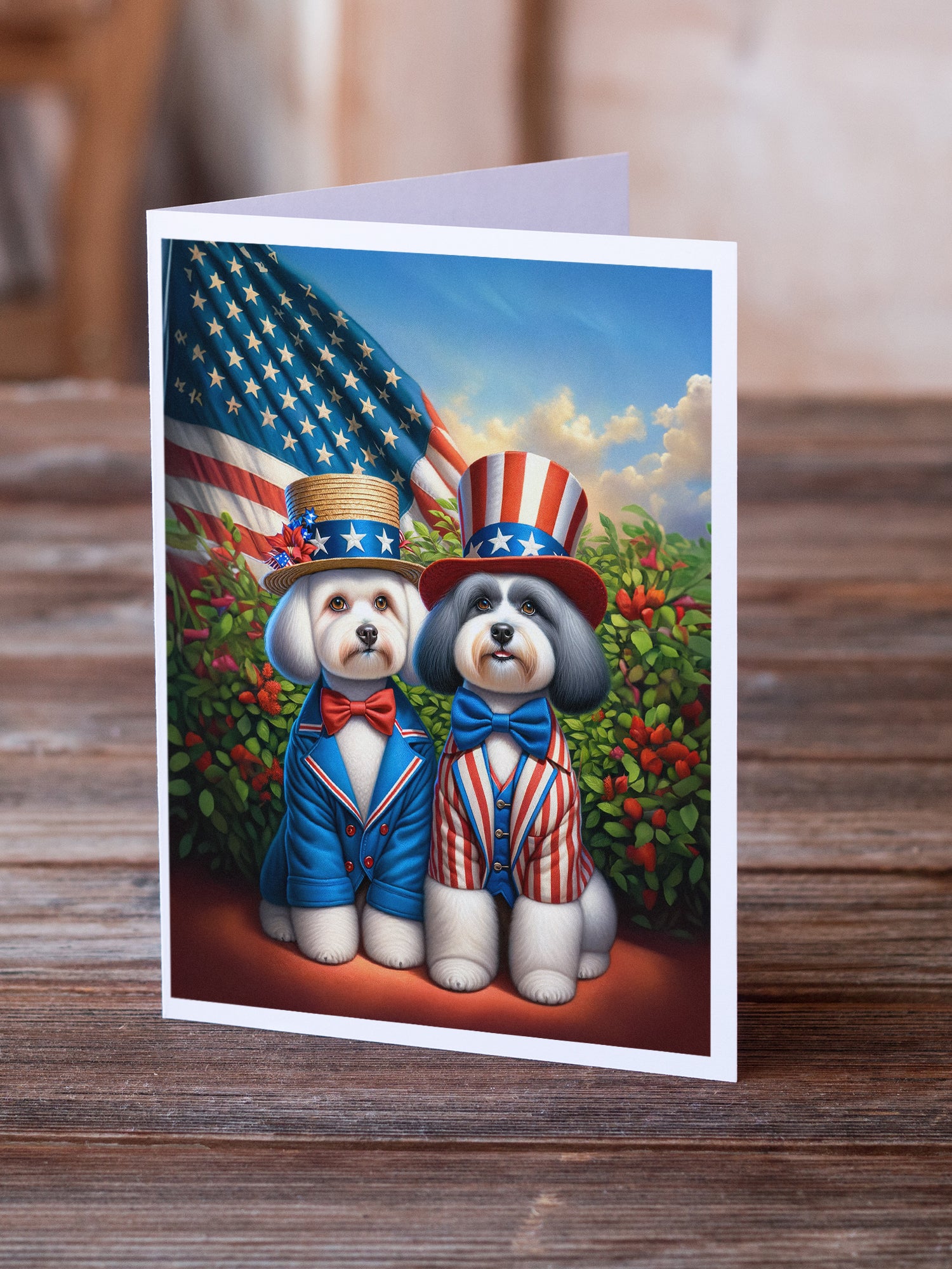 All American Havanese Greeting Cards Pack of 8