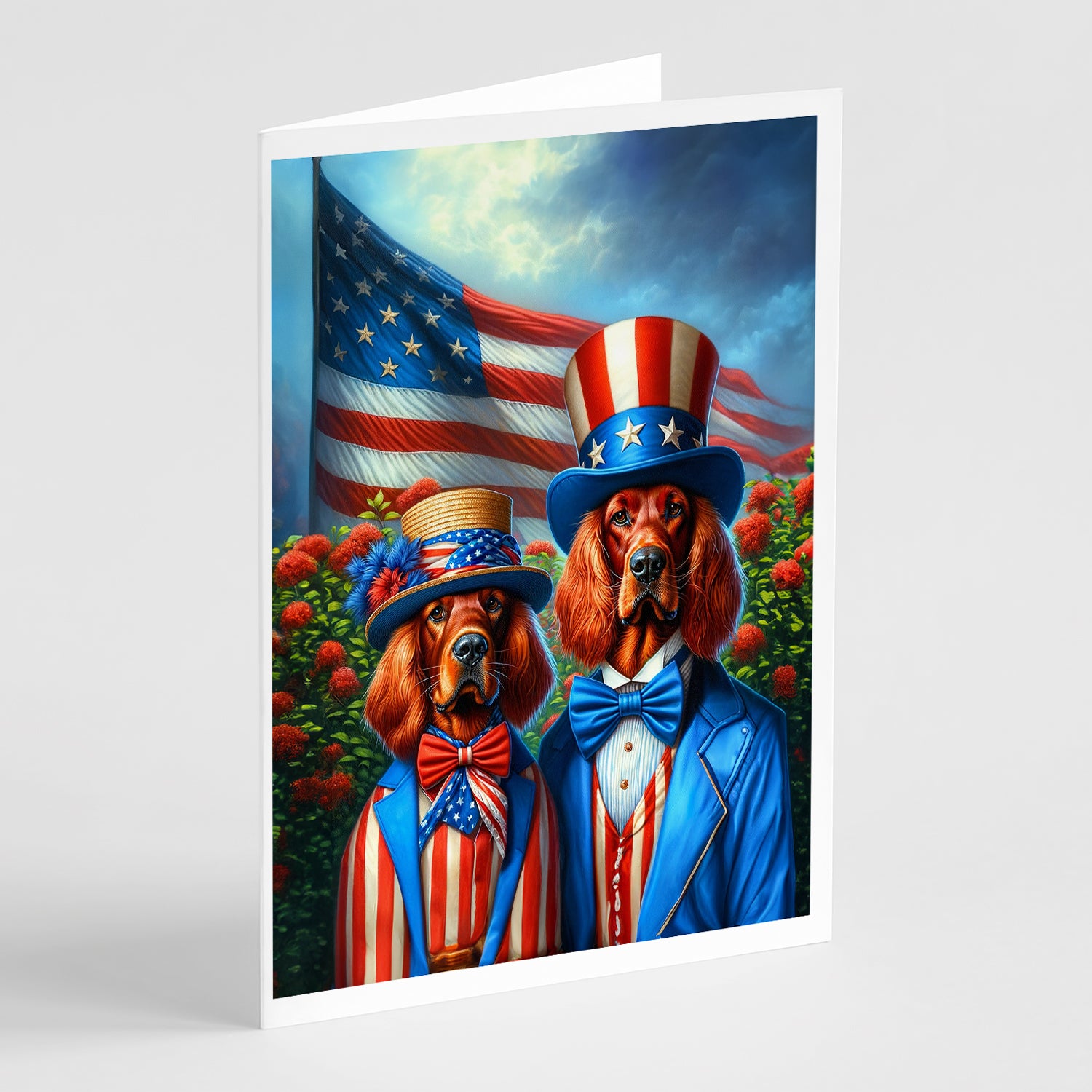 Buy this All American Irish Setter Greeting Cards Pack of 8