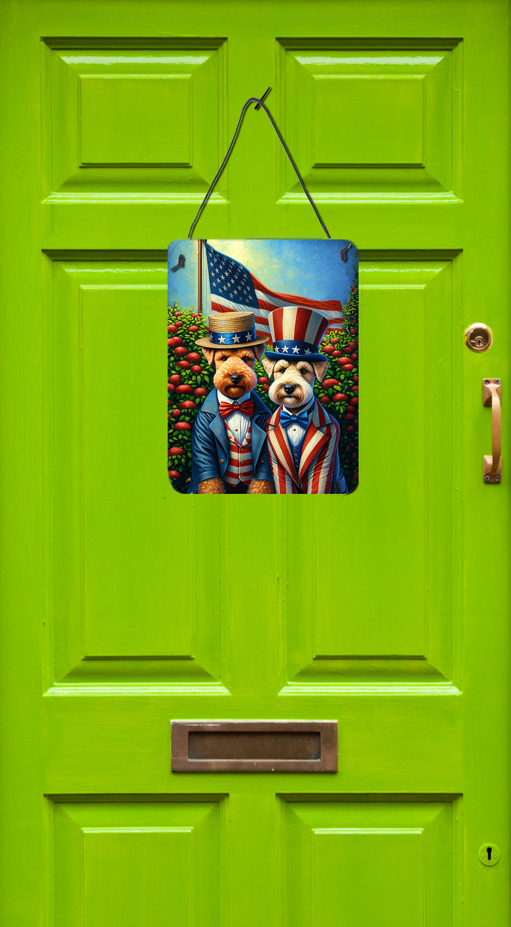All American Lakeland Terrier Wall or Door Hanging Prints