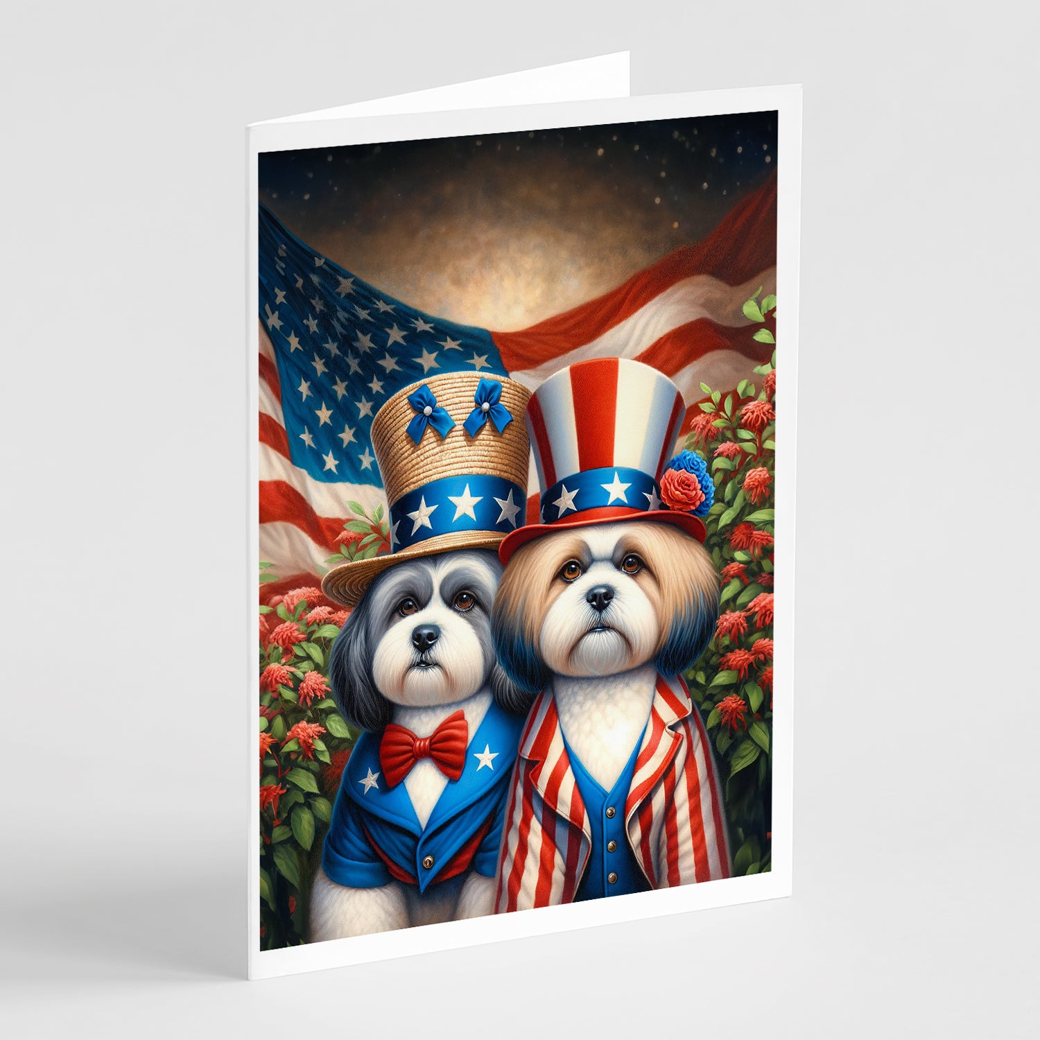 Buy this All American Lhasa Apso Greeting Cards Pack of 8
