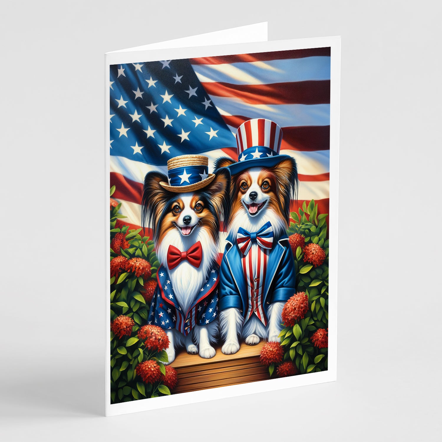 Buy this All American Papillon Greeting Cards Pack of 8