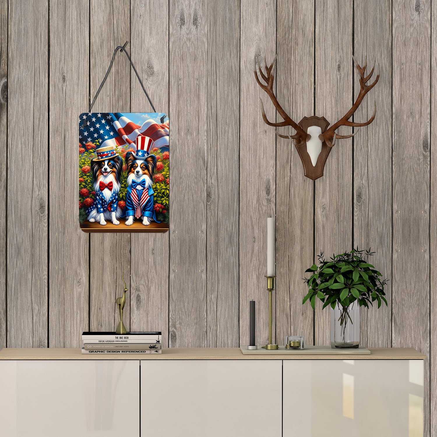All American Papillon Wall or Door Hanging Prints