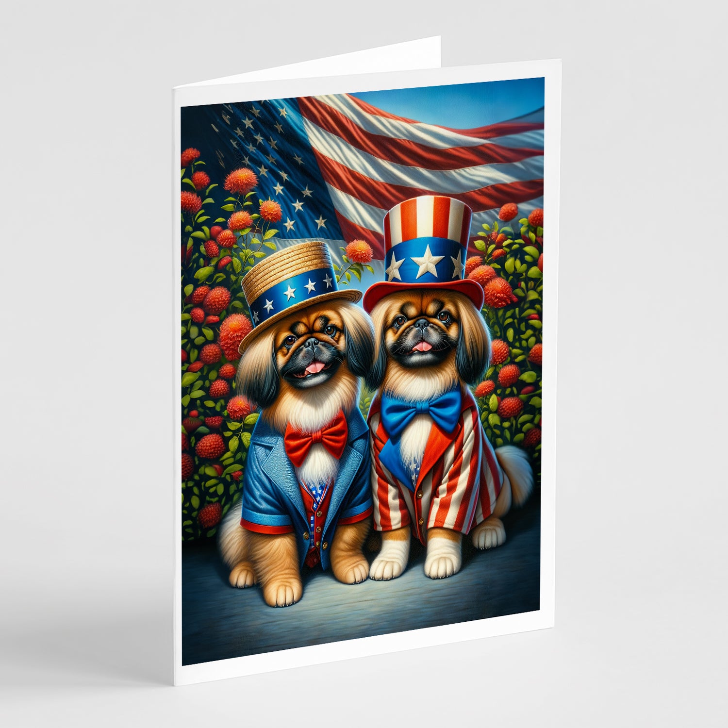 Buy this All American Pekingese Greeting Cards Pack of 8