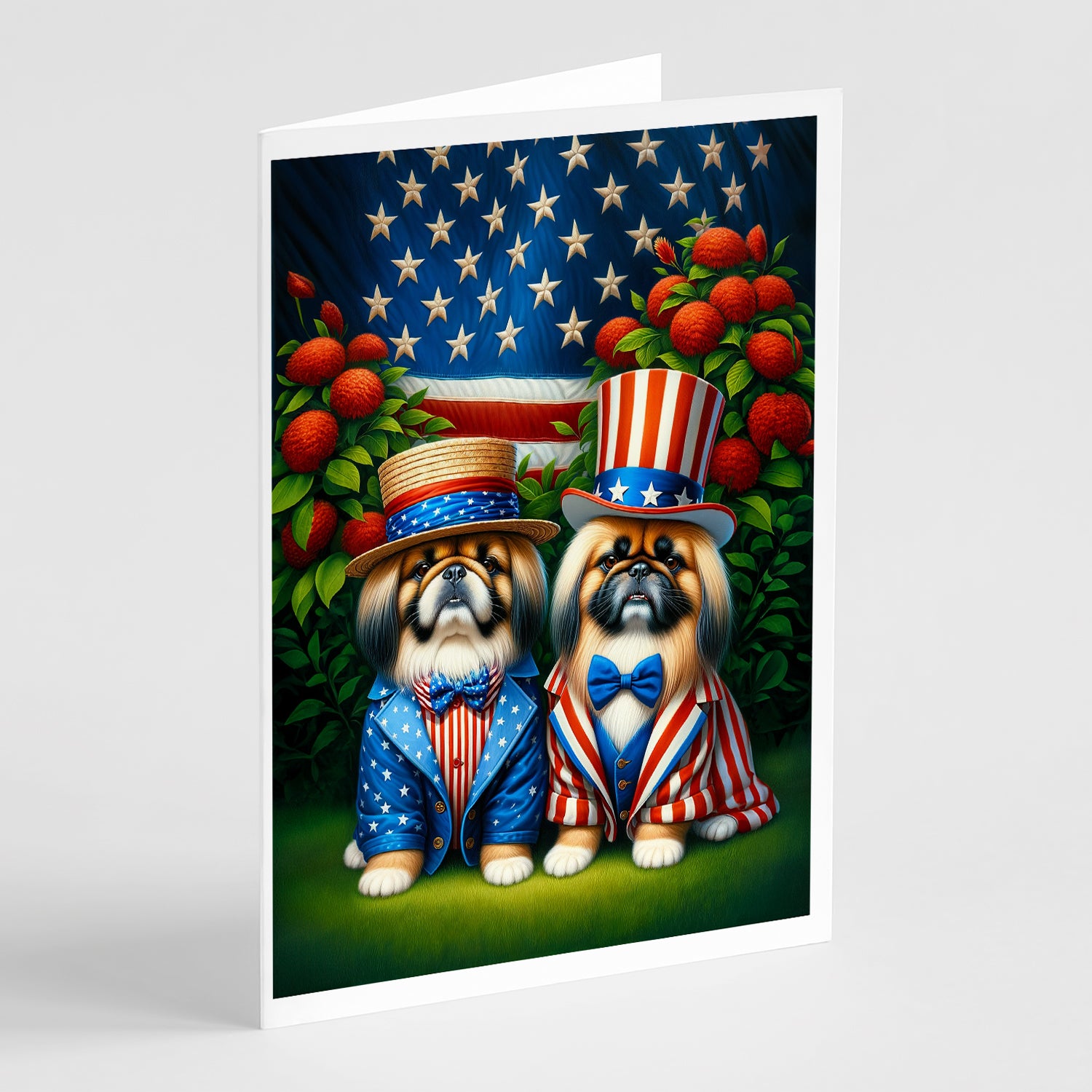 Buy this All American Pekingese Greeting Cards Pack of 8