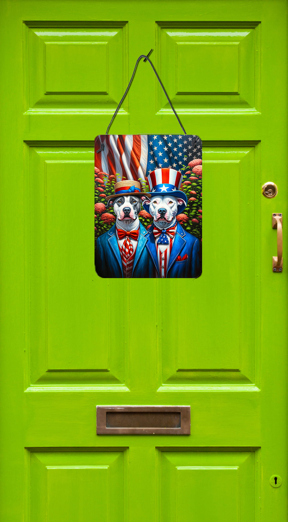 All American Pit Bull Terrier Wall or Door Hanging Prints