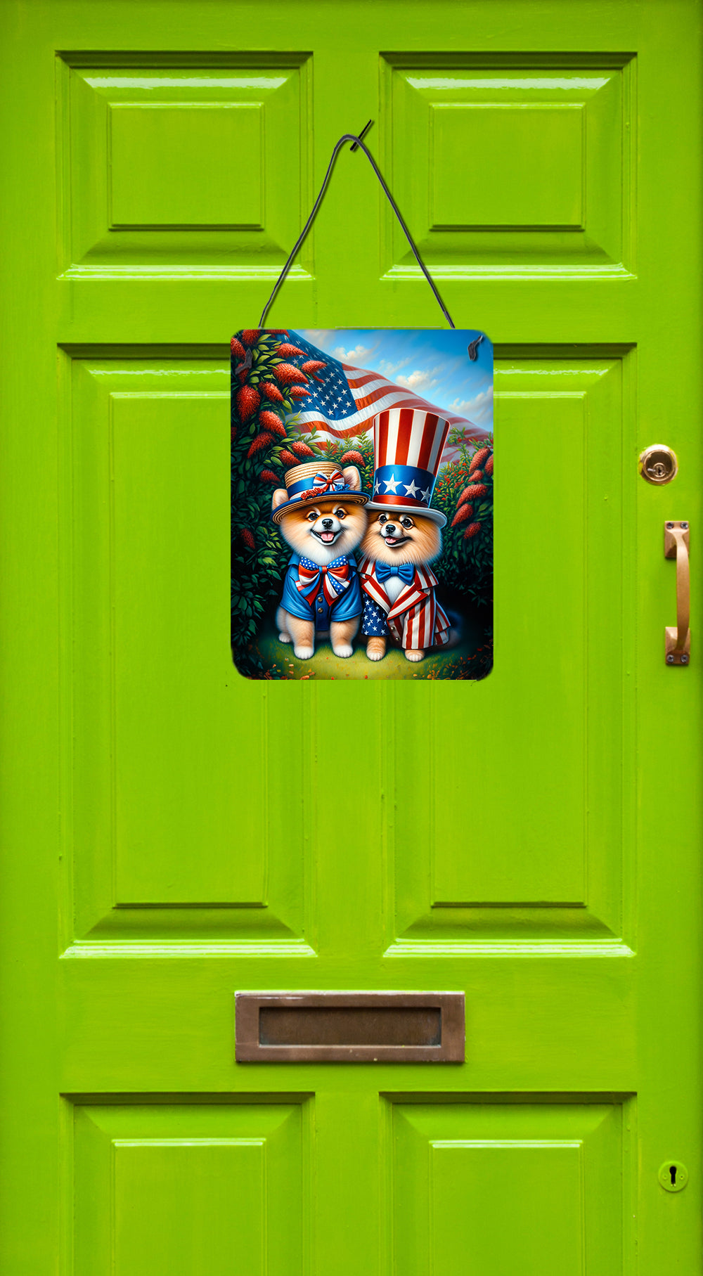 Buy this All American Pomeranian Wall or Door Hanging Prints