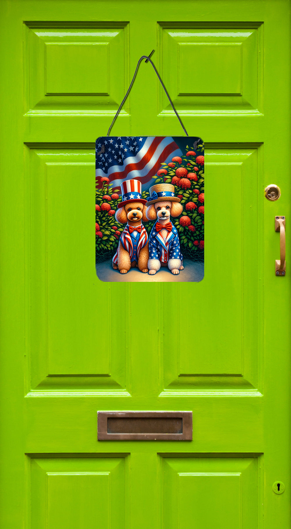 All American Poodle Wall or Door Hanging Prints