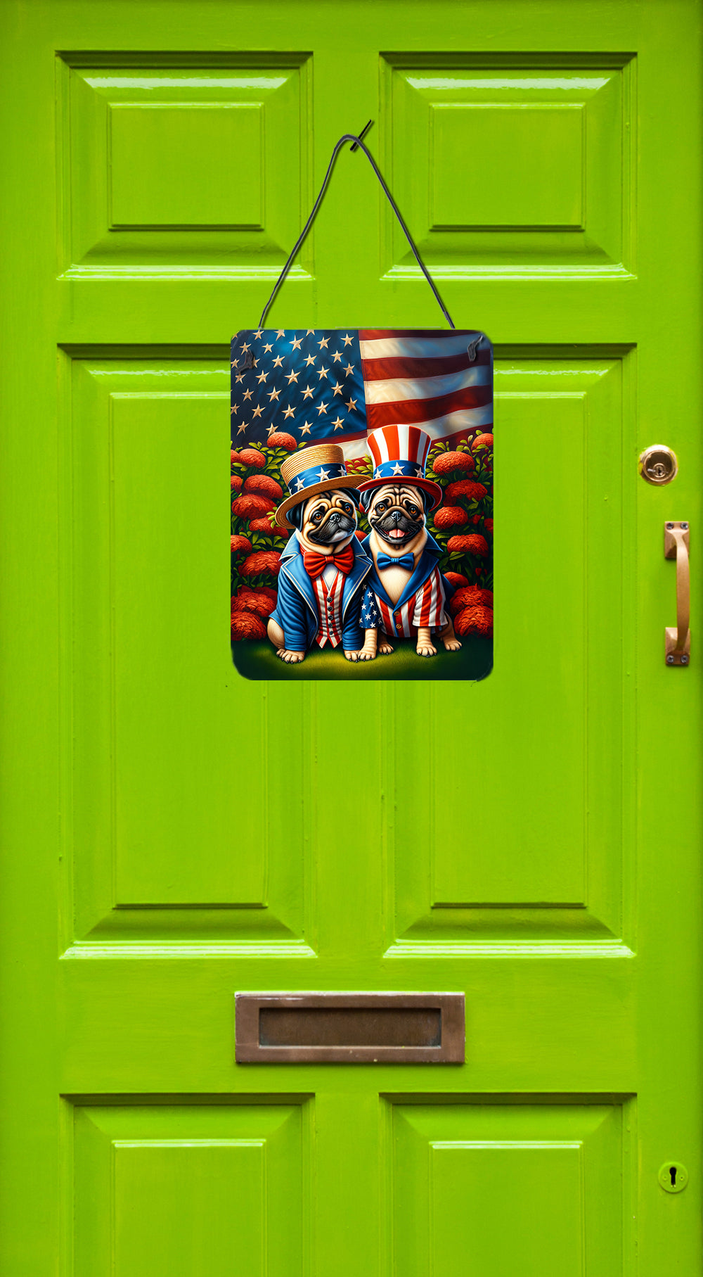 Buy this All American Pug Wall or Door Hanging Prints