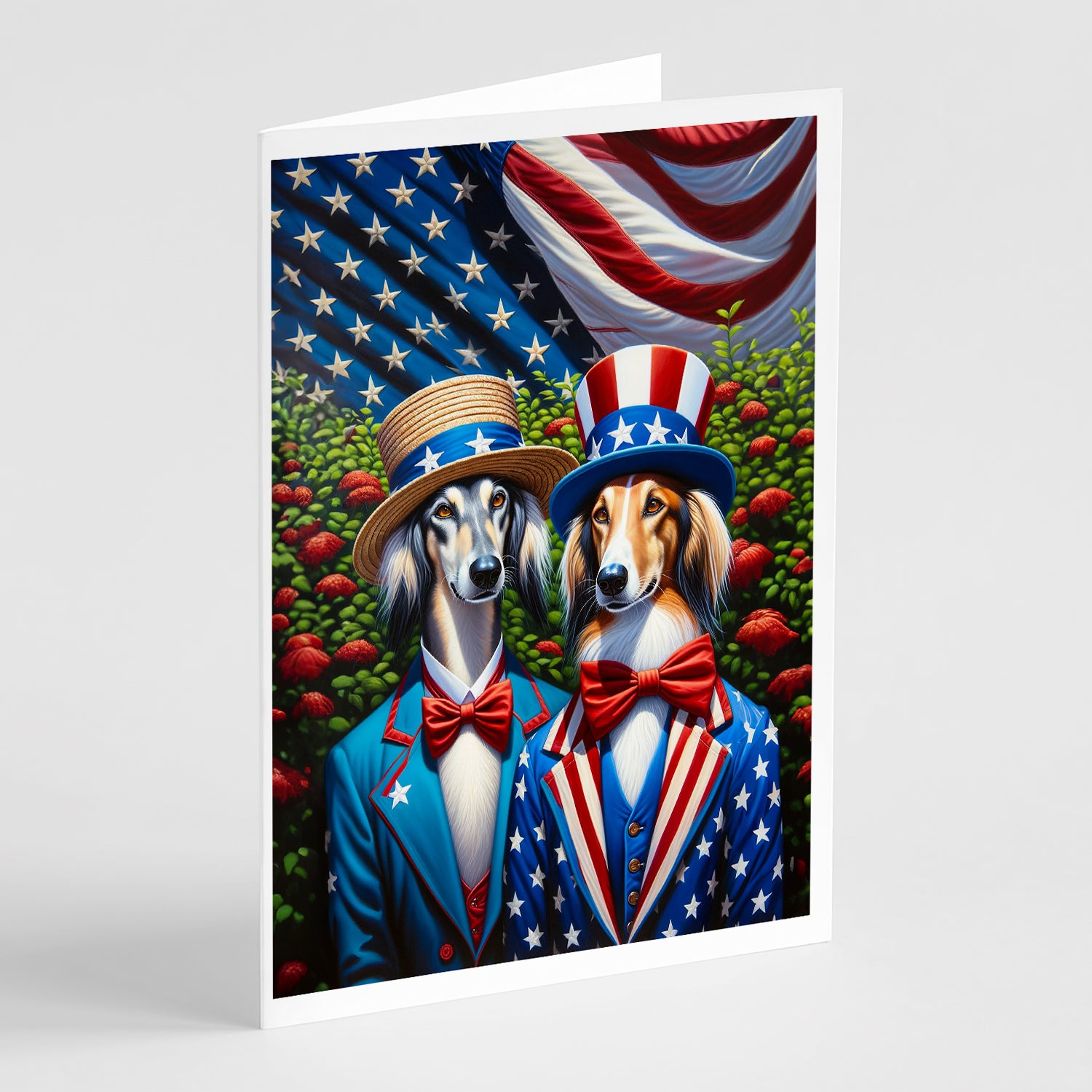 Buy this All American Saluki Greeting Cards Pack of 8