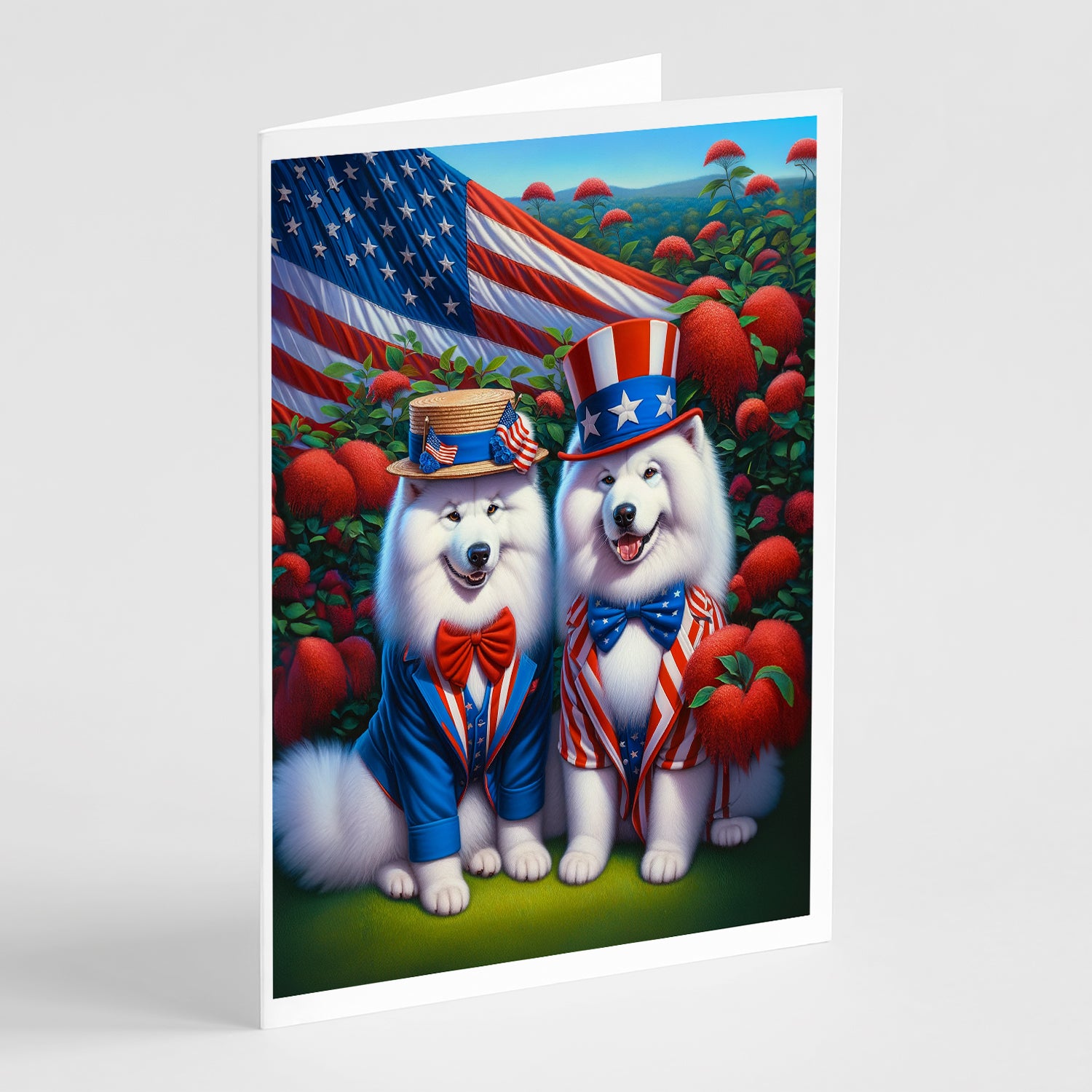 Buy this All American Samoyed Greeting Cards Pack of 8