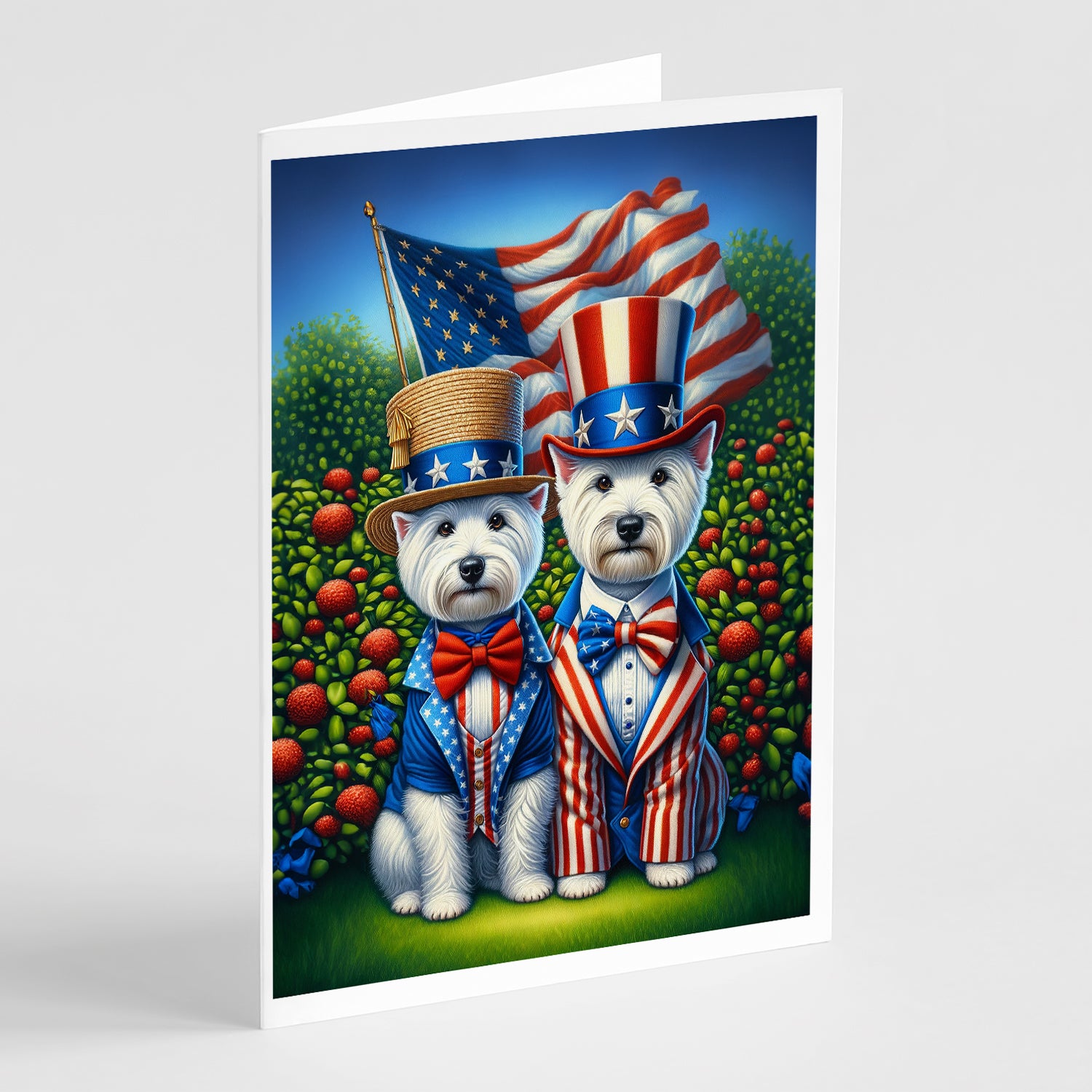 Buy this All American Westie Greeting Cards Pack of 8