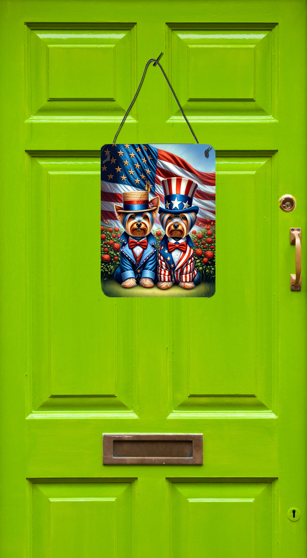 Buy this All American Yorkshire Terrier Wall or Door Hanging Prints