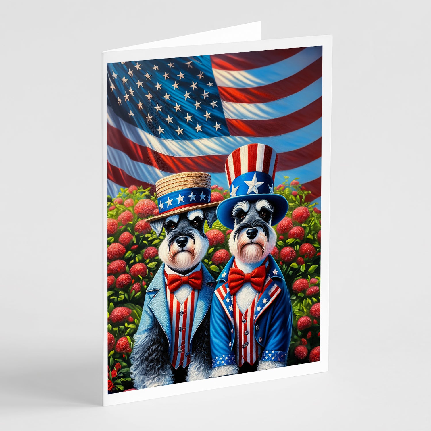 Buy this All American Schnauzer Greeting Cards Pack of 8
