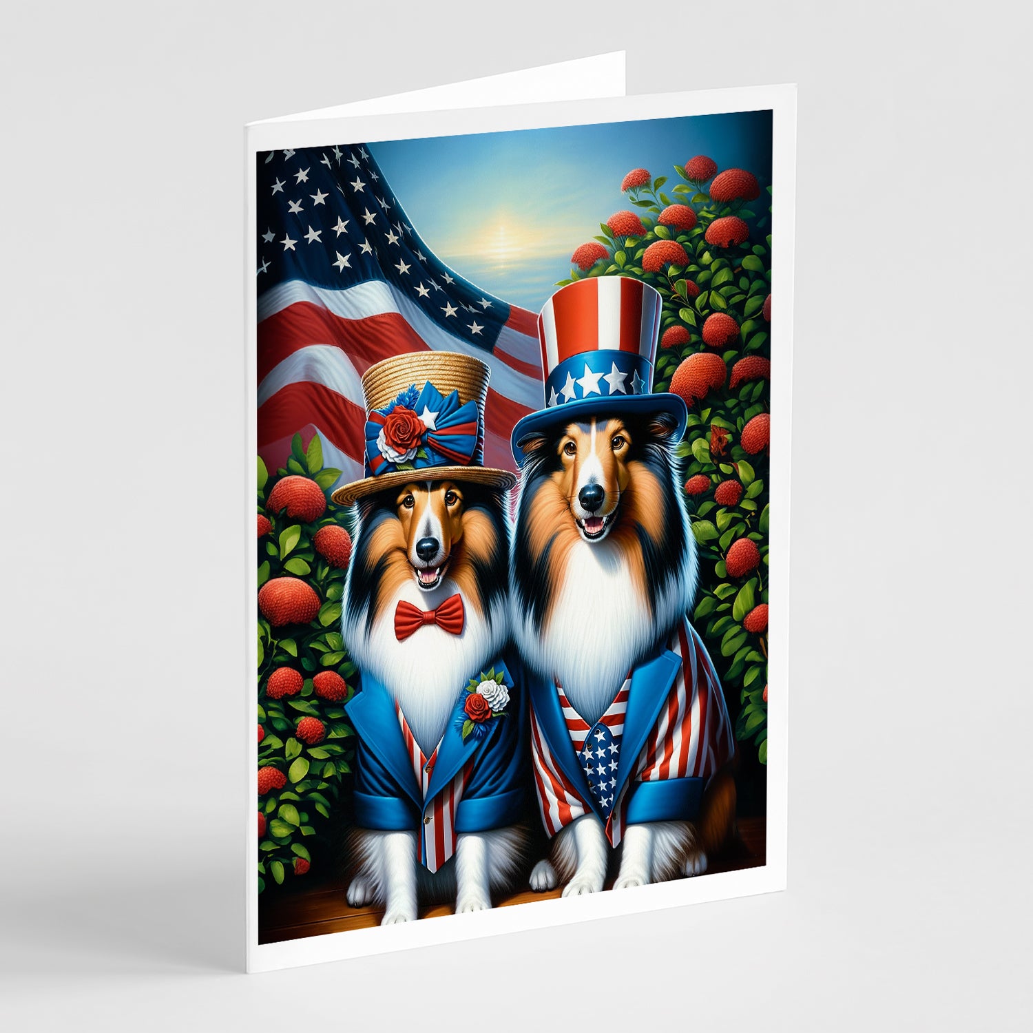 Buy this All American Sheltie Greeting Cards Pack of 8