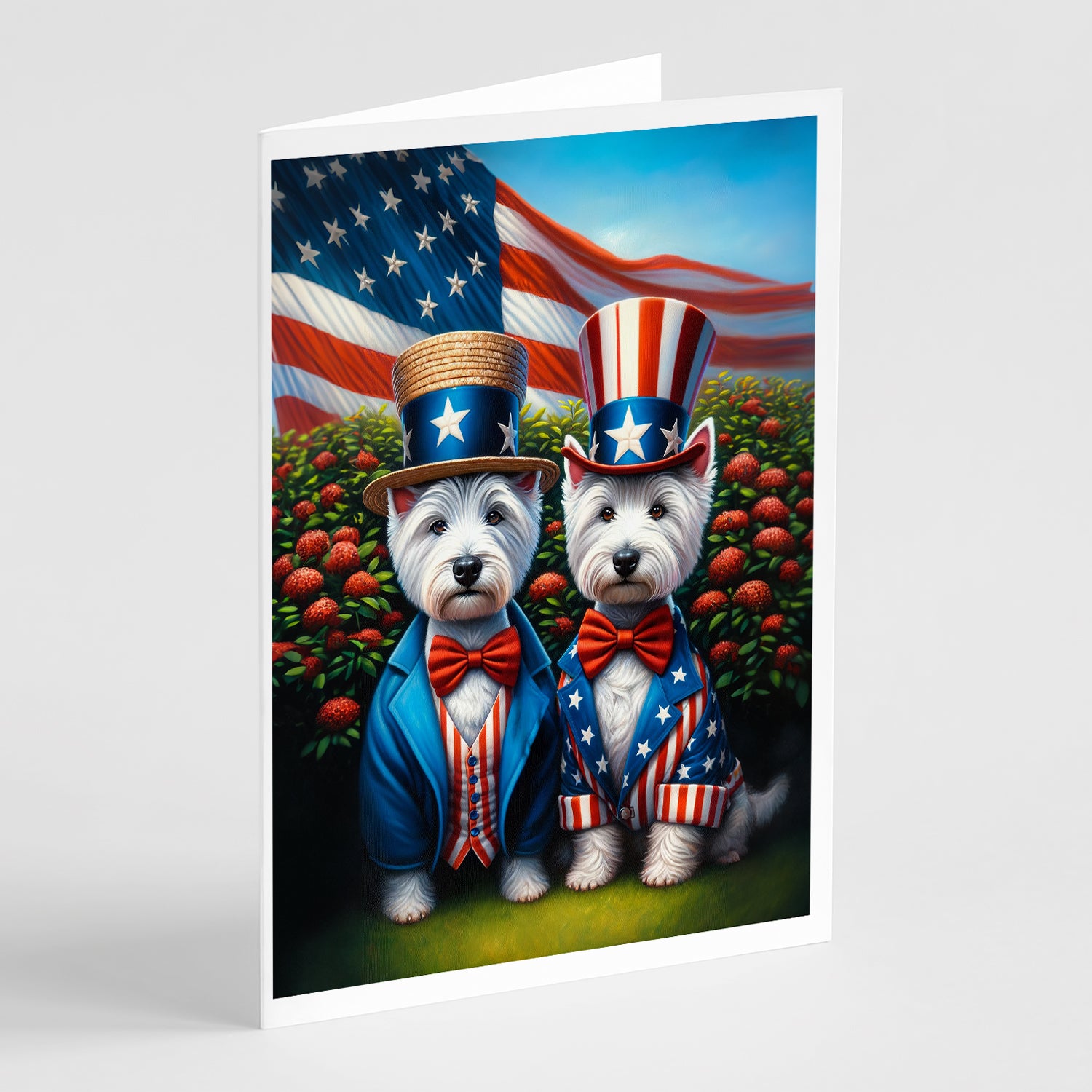 Buy this All American Westie Greeting Cards Pack of 8