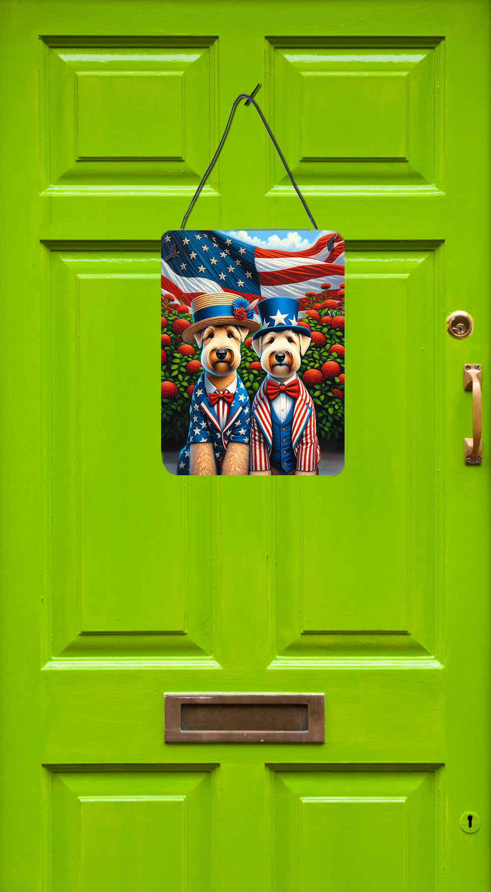 All American Wheaten Terrier Wall or Door Hanging Prints