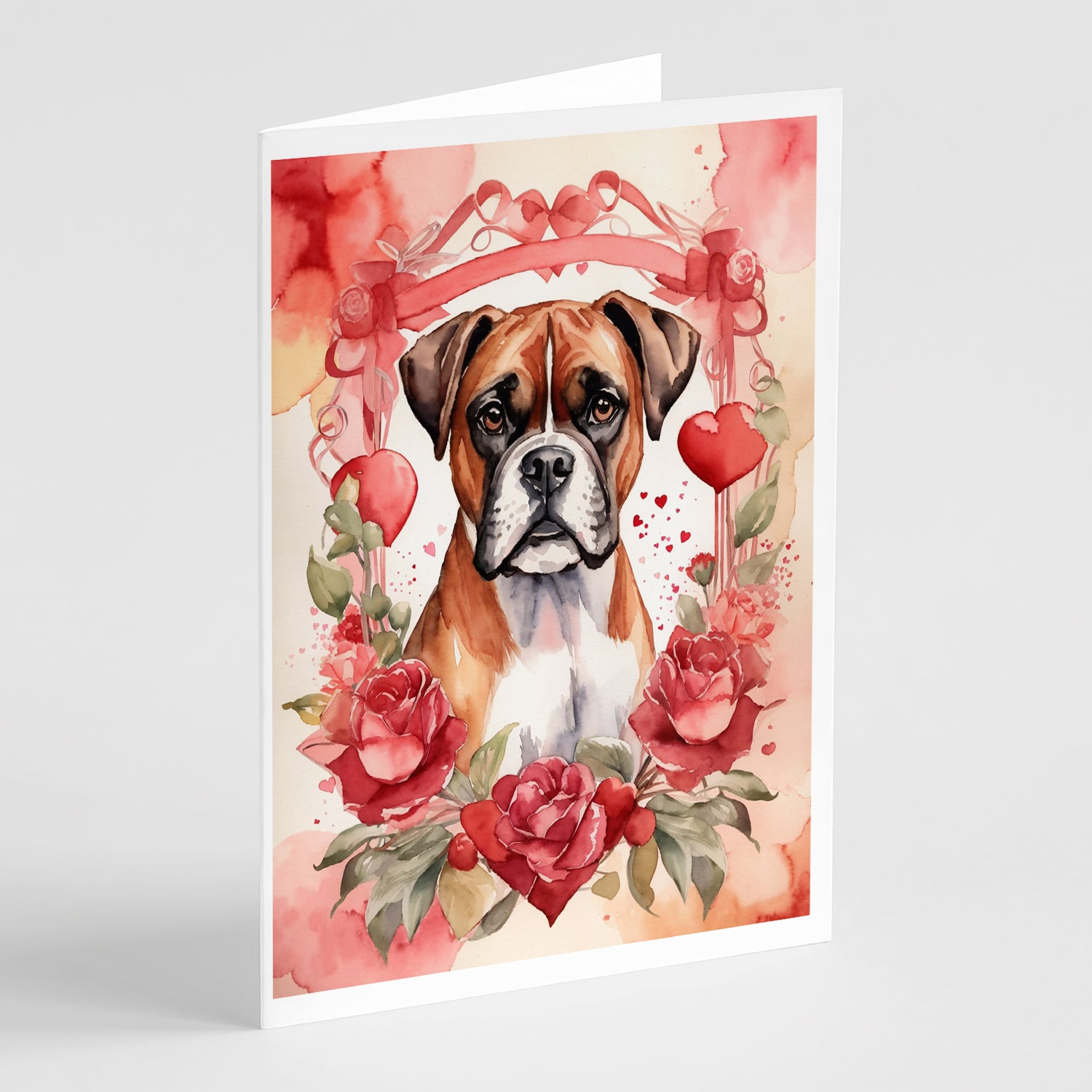 Buy this Boxer Valentine Roses Greeting Cards Pack of 8