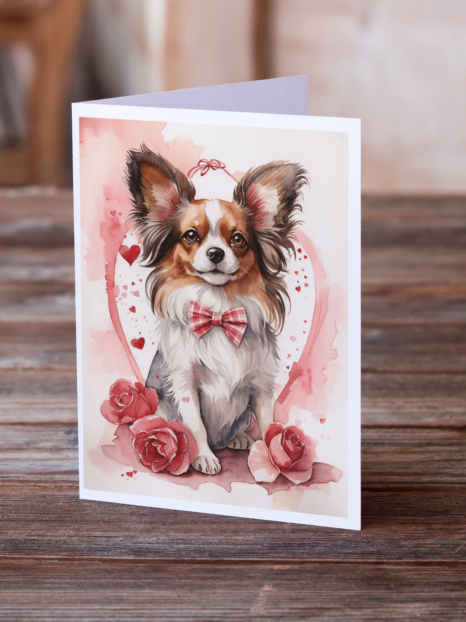 Buy this Papillon Valentine Roses Greeting Cards Pack of 8
