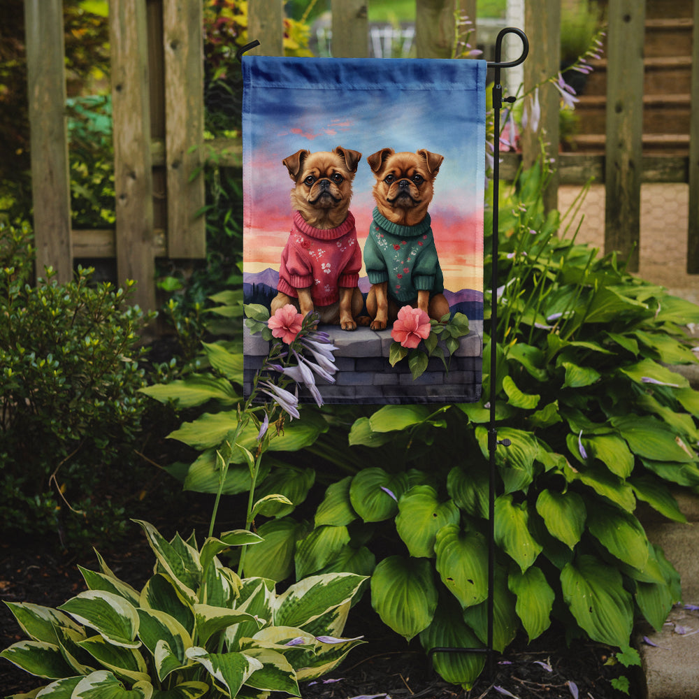 Buy this Brussels Griffon Two Hearts Garden Flag