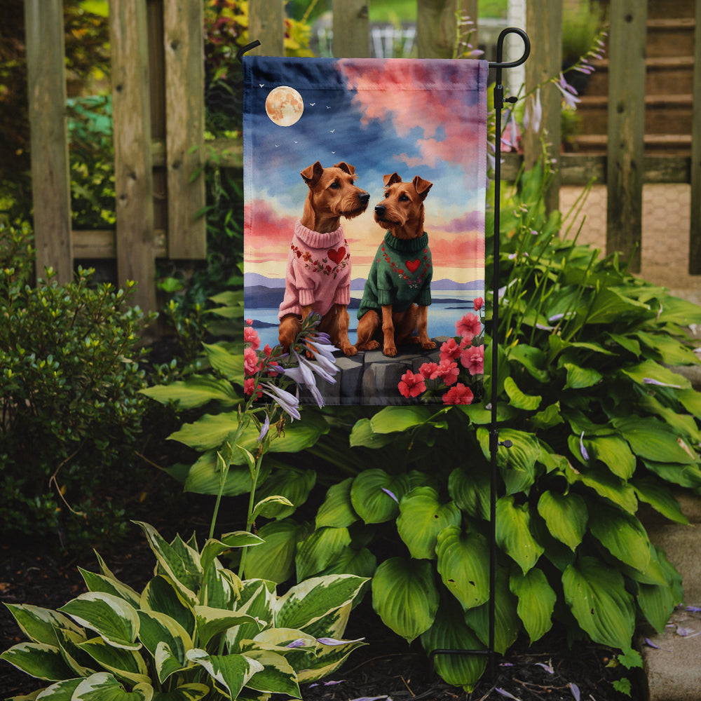 Buy this Irish Terrier Two Hearts Garden Flag