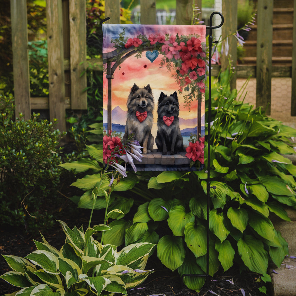 Buy this Keeshond Two Hearts Garden Flag