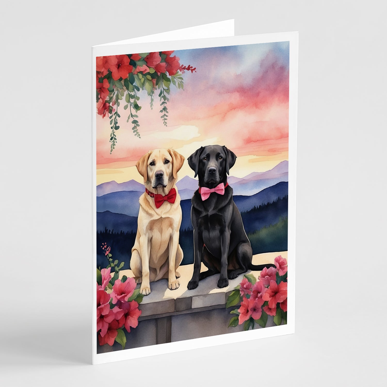 Buy this Labrador Retriever Two Hearts Greeting Cards Pack of 8