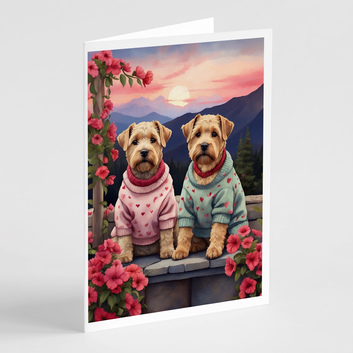 Buy this Wheaten Terrier Two Hearts Greeting Cards Pack of 8