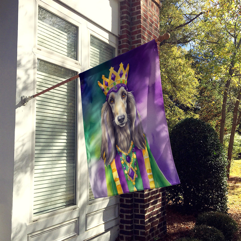 Buy this Afghan Hound King of Mardi Gras House Flag