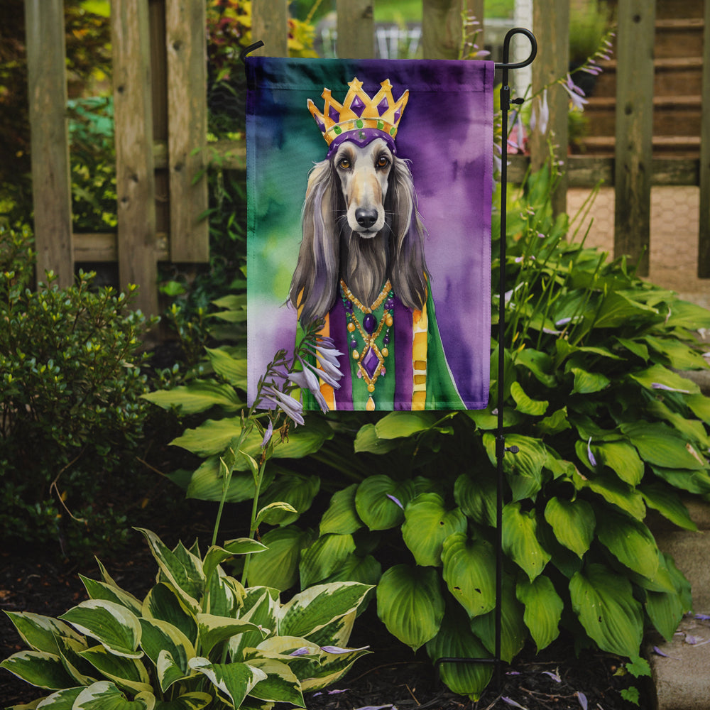 Buy this Afghan Hound King of Mardi Gras Garden Flag