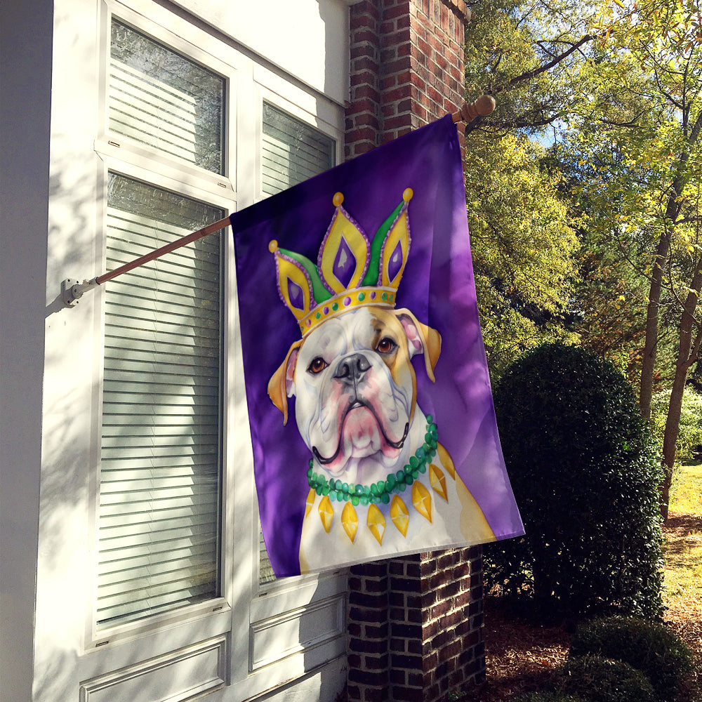 Buy this American Bulldog King of Mardi Gras House Flag