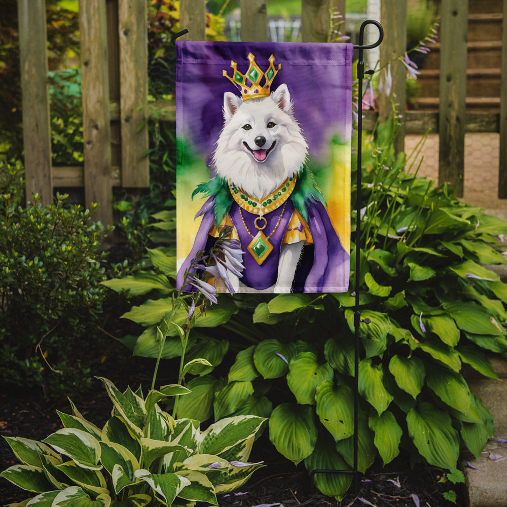 Buy this American Eskimo King of Mardi Gras Garden Flag