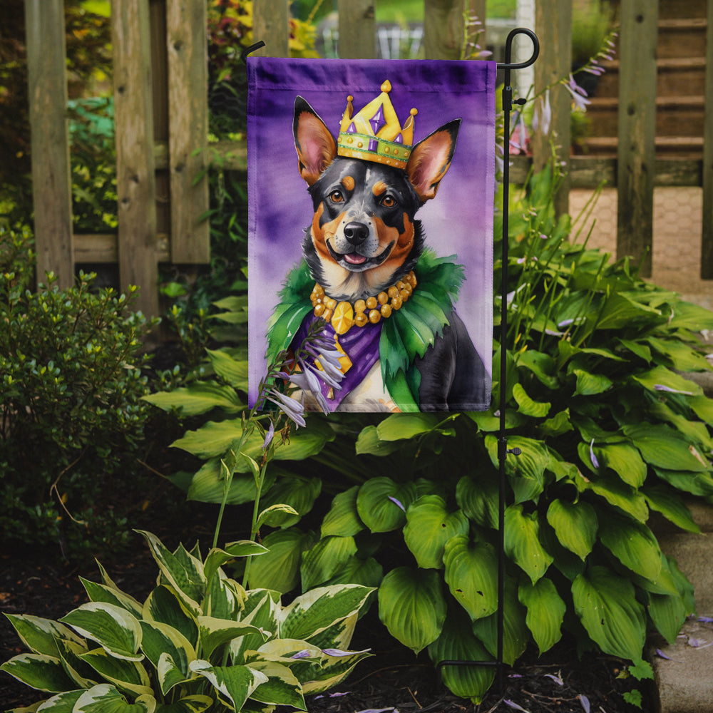 Buy this Australian Cattle Dog King of Mardi Gras Garden Flag