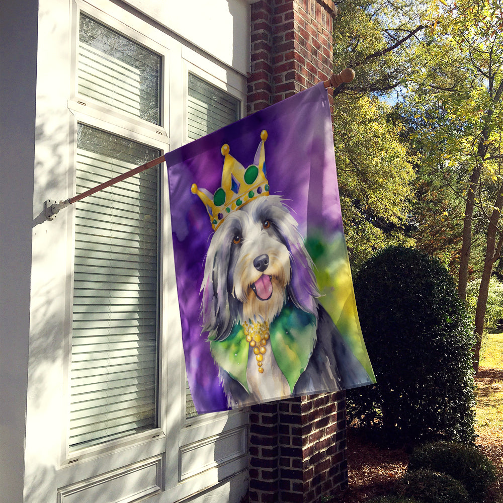 Buy this Bearded Collie King of Mardi Gras House Flag