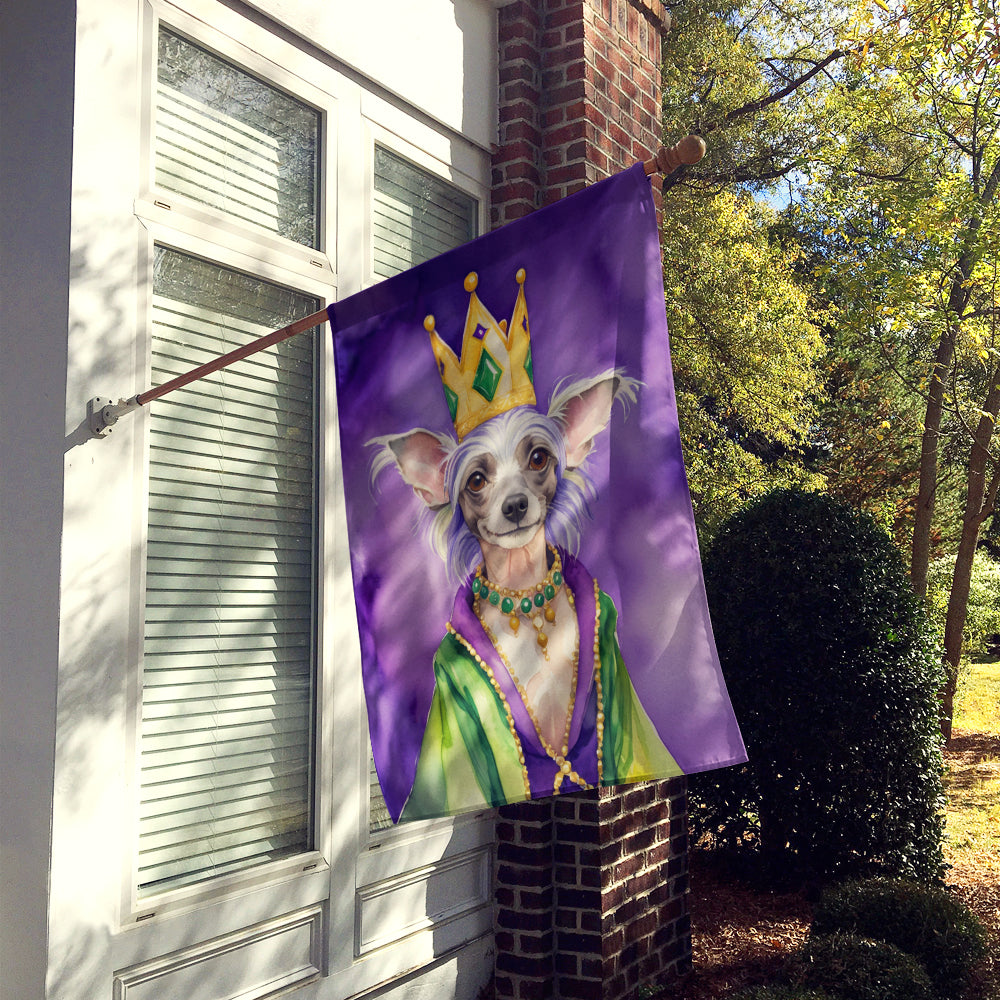 Buy this Chinese Crested King of Mardi Gras House Flag