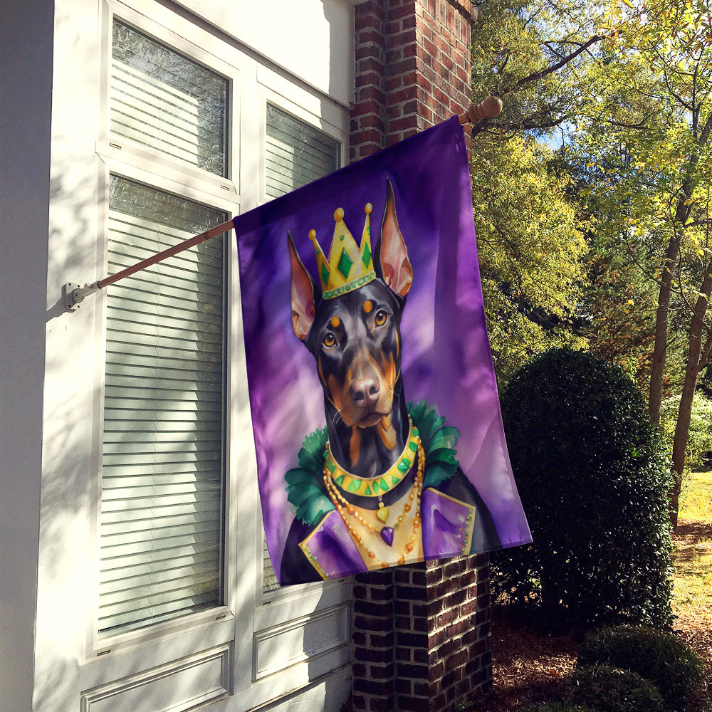 Buy this Doberman Pinscher King of Mardi Gras House Flag