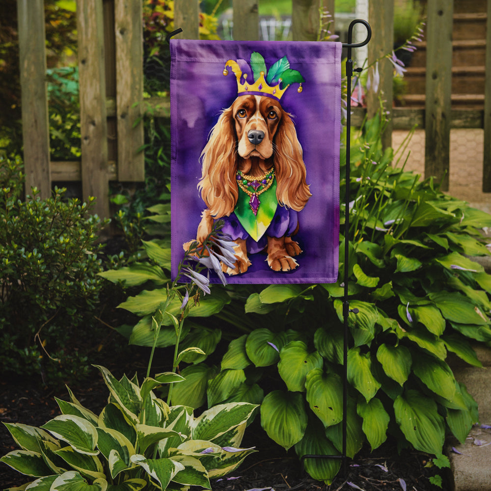 Buy this English Cocker Spaniel King of Mardi Gras Garden Flag