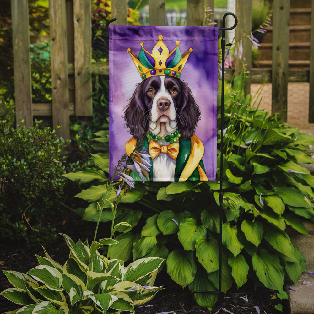 Buy this English Springer Spaniel King of Mardi Gras Garden Flag