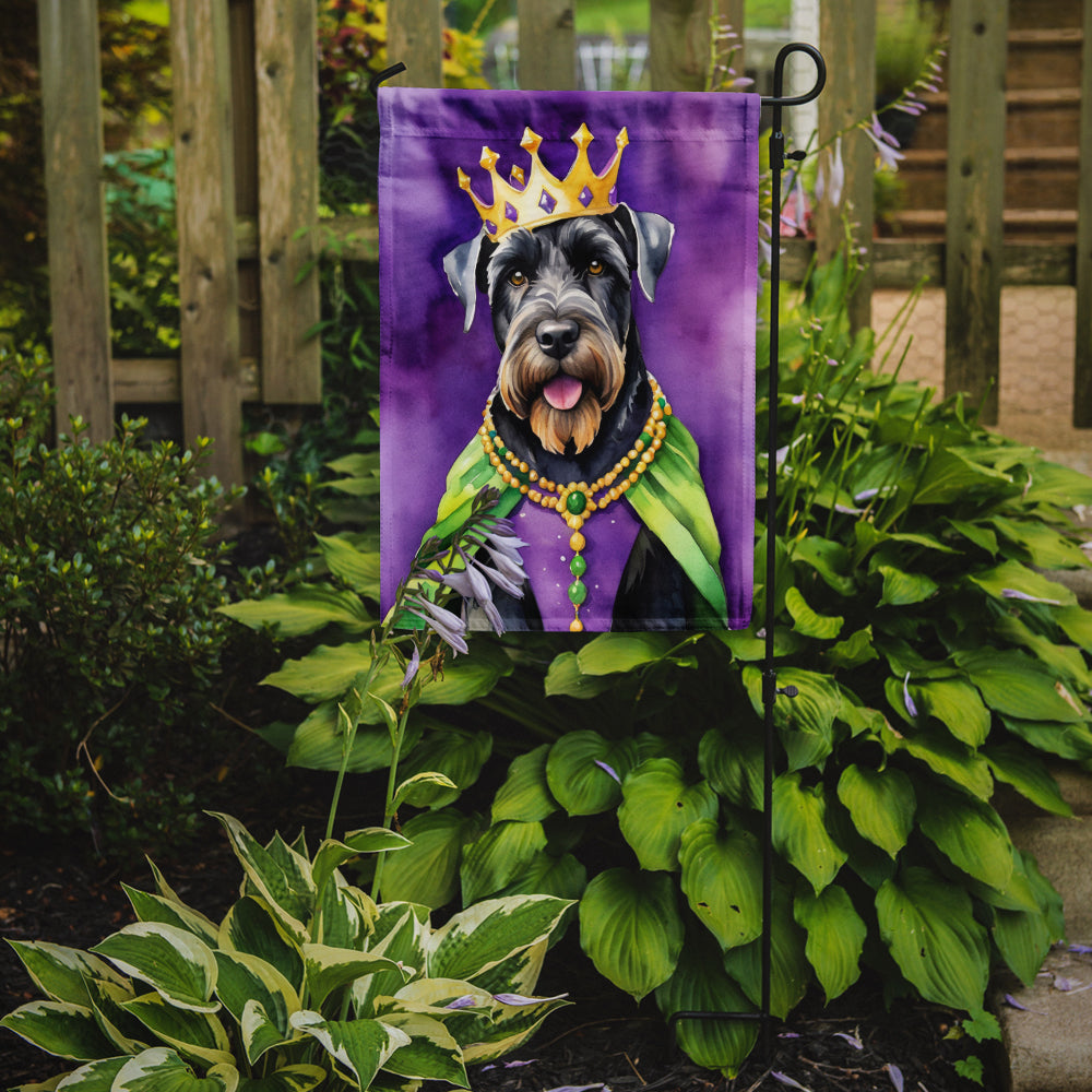 Buy this Giant Schnauzer King of Mardi Gras Garden Flag