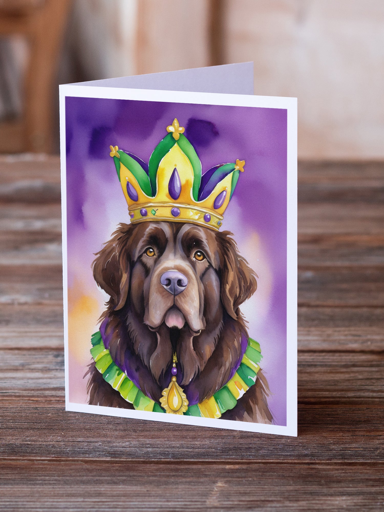 Buy this Newfoundland King of Mardi Gras Greeting Cards Pack of 8