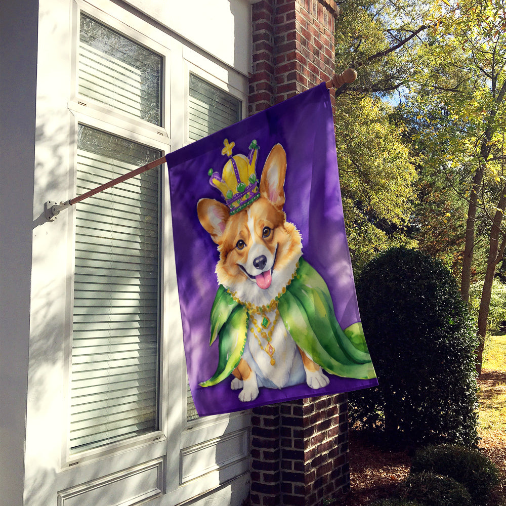 Buy this Corgi King of Mardi Gras House Flag