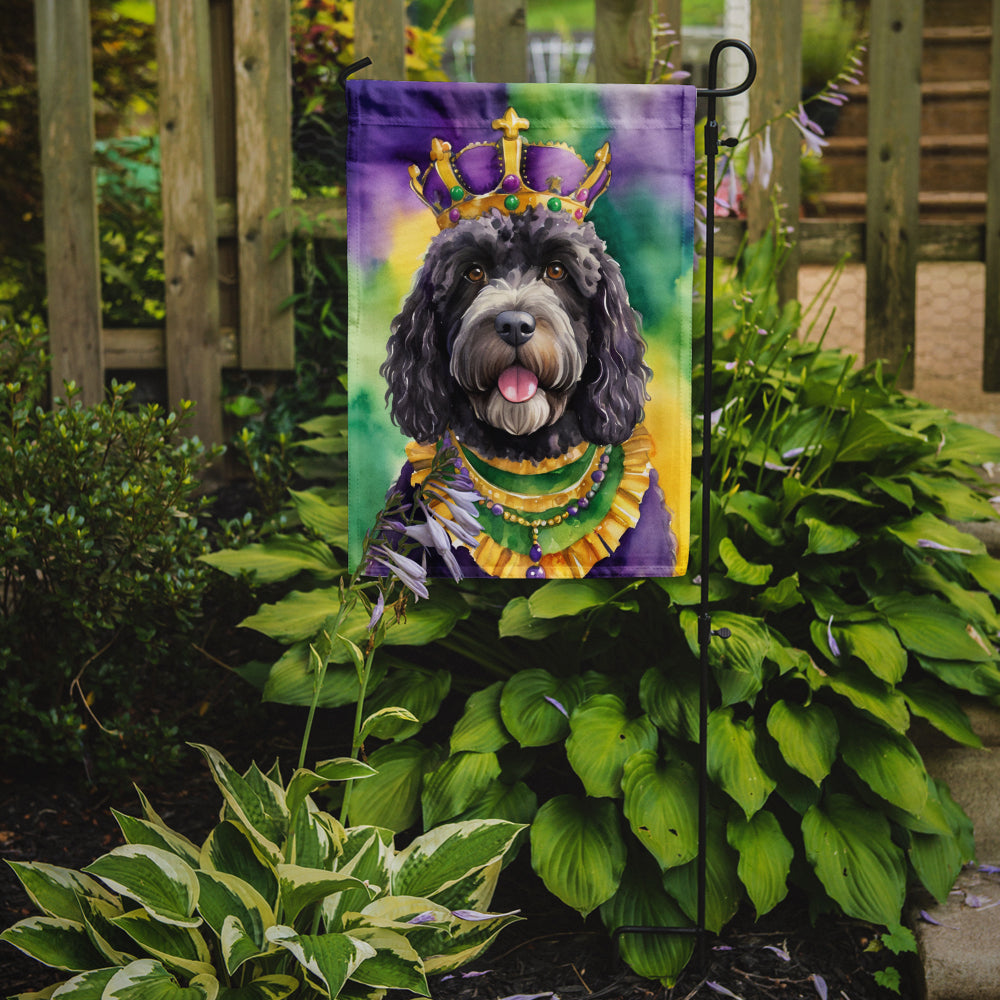Buy this Portuguese Water Dog King of Mardi Gras Garden Flag