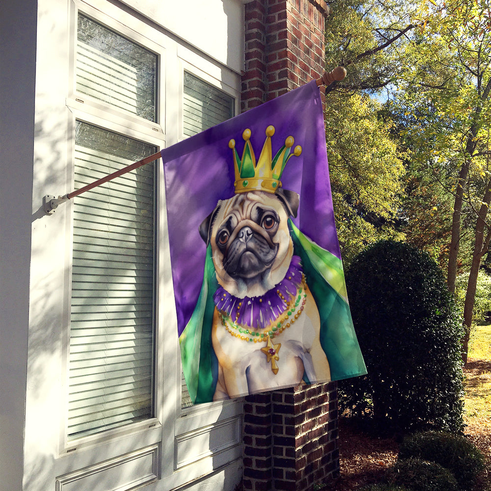 Buy this Pug King of Mardi Gras House Flag