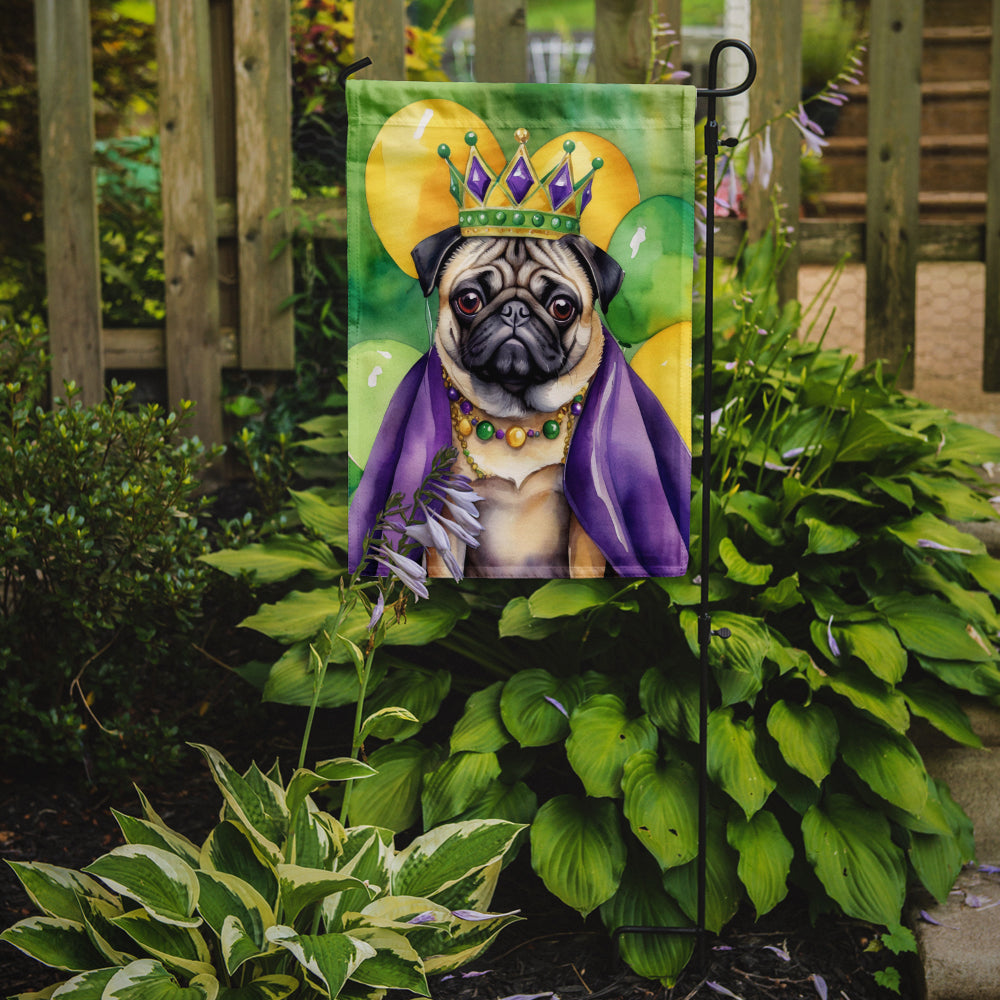 Buy this Pug King of Mardi Gras Garden Flag