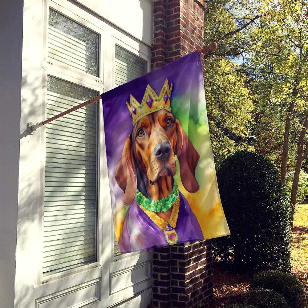 Buy this Redbone Coonhound King of Mardi Gras House Flag